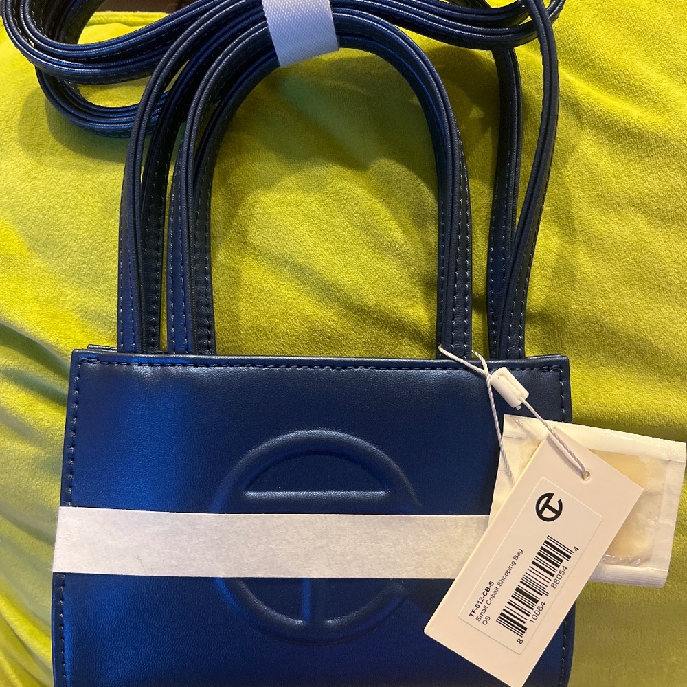 Small Cobalt Shopping Bag
